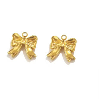 Gold Bow Charm