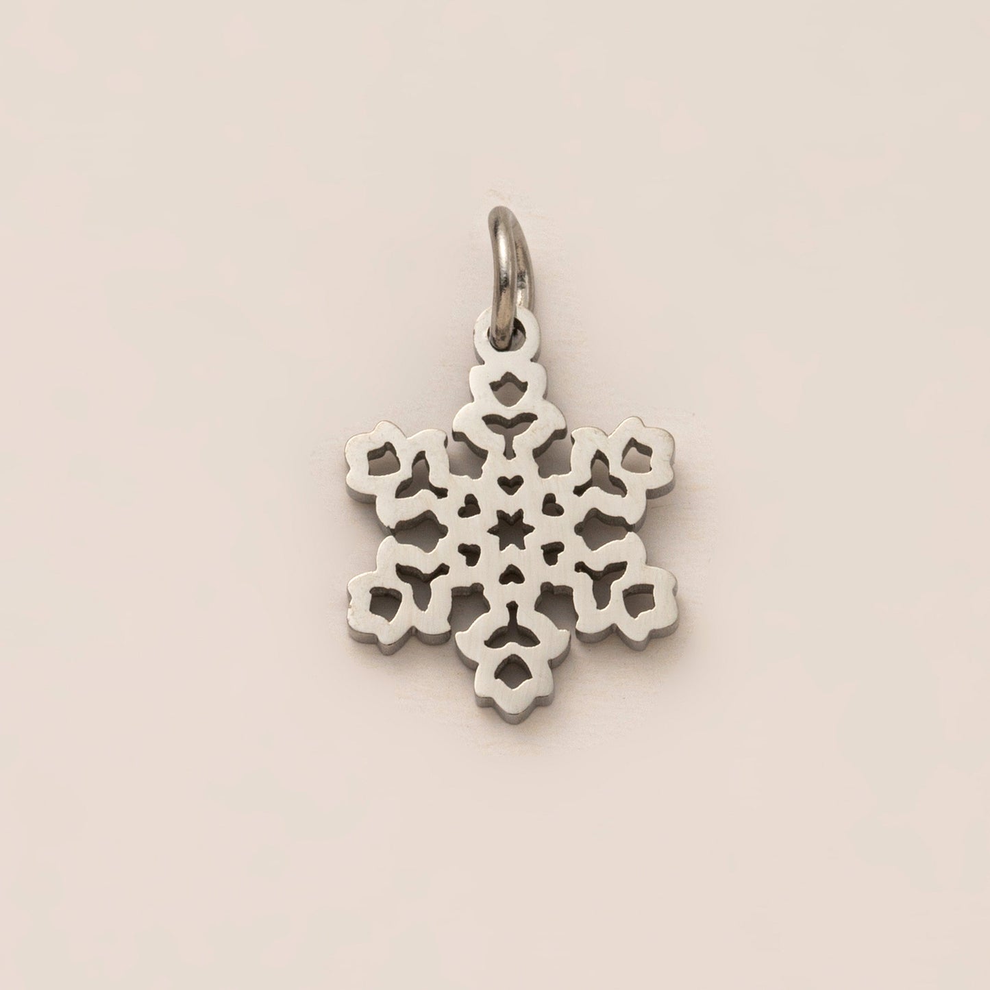 Silver Snowflake Charm