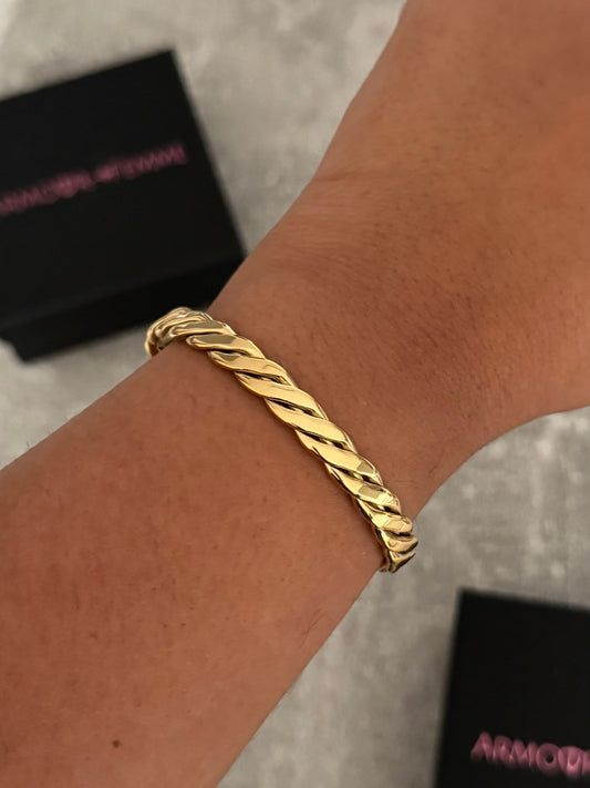 Twisted Gold Cuff