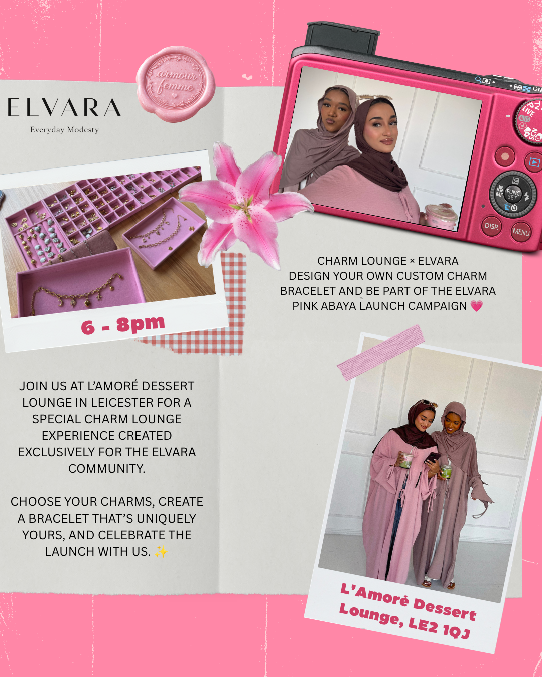 Elvara Campaign Charm Lounge - Leicester