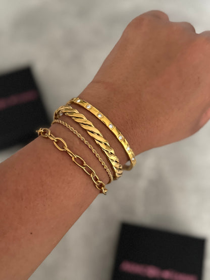 Twisted Gold Cuff