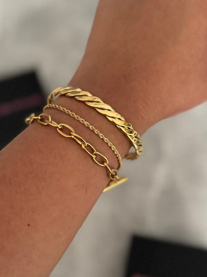 Twisted Gold Cuff