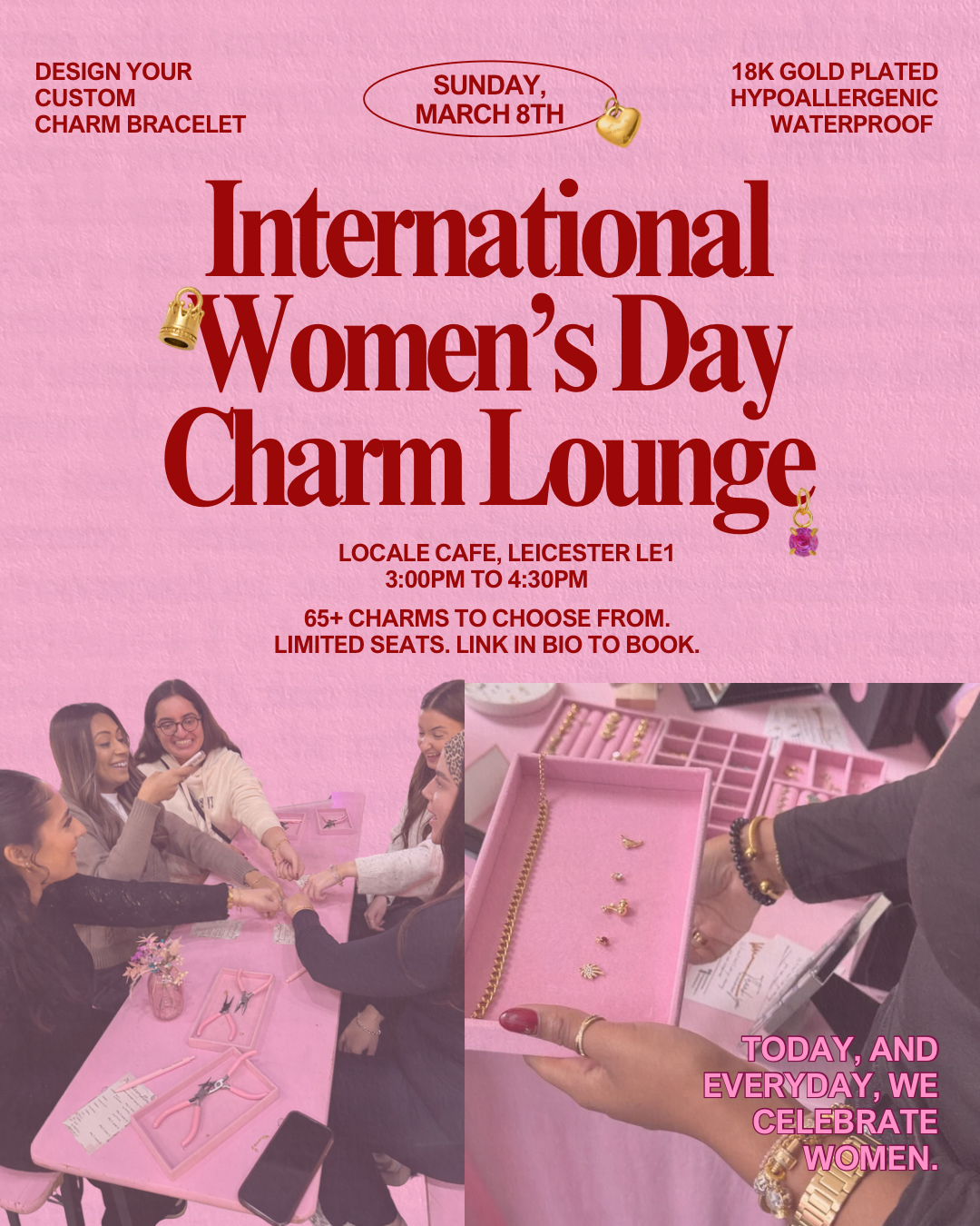 International Womens Day Charm Lounge